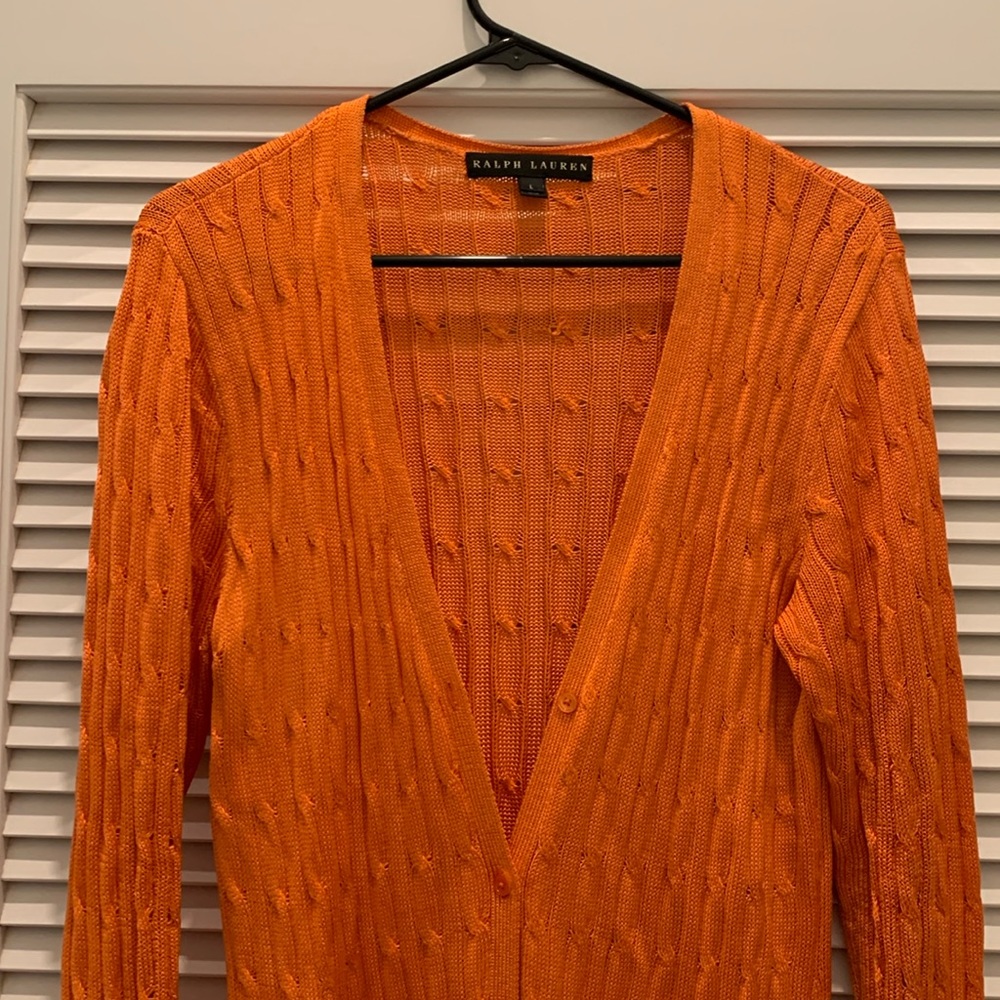 Ralph Lauren black label cardigan, size large 🍁🍂